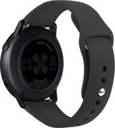 Samsung Gear S3 Sport bandje (22mm) silicone / Galaxy Watch 46mm SM-R810 zwart | Watchbands-shop.nl