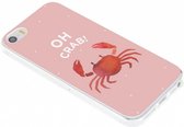 Design Backcover iPhone SE / 5 / 5s hoesje - Oh Crab