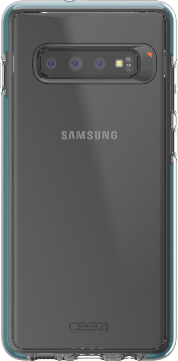 Samsung Galaxy S10 Plus Hoesje - Gear4 - Piccadilly Serie - Hard Kunststof Backcover - Turquoise - Hoesje Geschikt Voor Samsung Galaxy S10 Plus