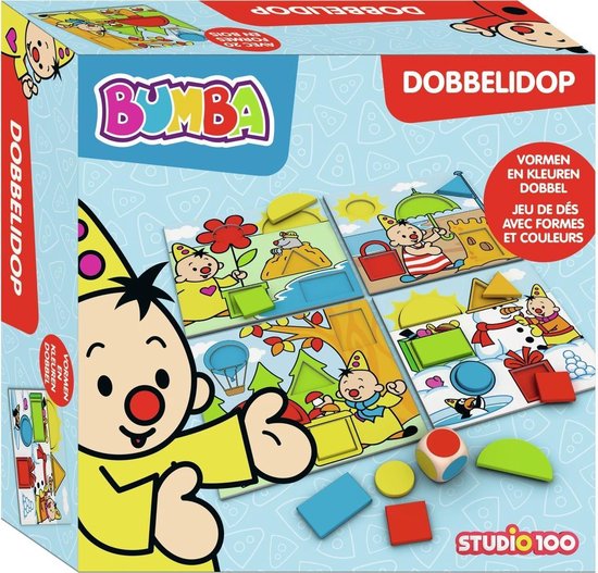 Boek: Bumba bordspel - Dobbelidop - vormen en kleuren leren, geschreven door Bumba