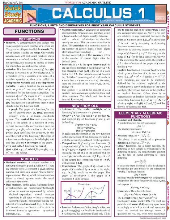 Calculus 1 - cover