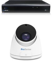 ProSeries Sony camerabewaking set met 1 x 8MP UHD bekabelde Dome camera