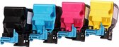 Print-Equipment Toner cartridge / Alternatief voordeel pkket Konica Minolta 4750 zwart, geel, rood, blauw
