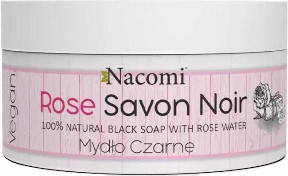 Nacomi Black Soap Savon Noir Rose 125gr