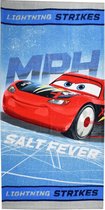 Disney Strandlaken Cars Junior 70 X 140 Cm Katoen Blauw/zilver