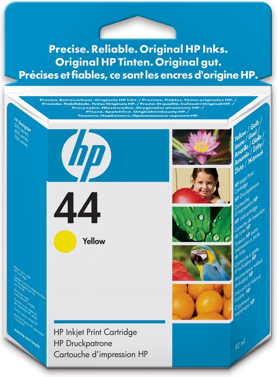HP 44 - Inktcartridge / Geel (51644YE)