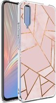 iMoshion Design voor de Huawei P Smart Pro / Y9s hoesje - Grafisch Koper - Roze / Goud