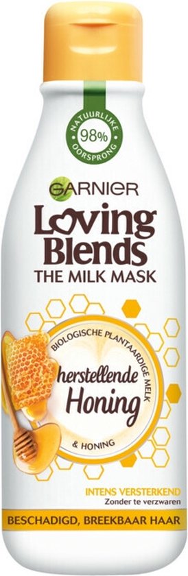 Verloren ik betwijfel het vervoer Garnier Loving Blends Milk Mask Honing Haarmasker - 250 ml | bol.com