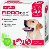 Beaphar Fiprotec Dog 3+1 pip - Anti vlooien en tekenmiddel - 20-40kg Vanaf 12 Maanden
