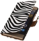 Wicked Narwal | Zebra bookstyle / book case/ wallet case Hoes voor Huawei Huawei Ascend Y530 Wit