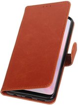 Wicked Narwal | Premium bookstyle / book case/ wallet case voor Huawei Y9 2019 Bruin