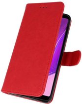 Wicked Narwal | bookstyle / book case/ wallet case Wallet Cases Hoesje voor Samsung Galaxy A9 2018 Rood