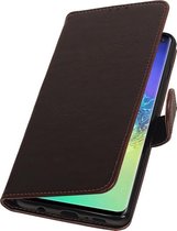 Wicked Narwal | Premium bookstyle / book case/ wallet case voor Samsung Samsung Galaxy S10 Plus Mocca