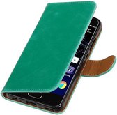 Wicked Narwal | Premium TPU PU Leder bookstyle / book case/ wallet case voor Huawei P10 Groen