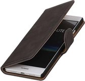 Wicked Narwal | Bark bookstyle / book case/ wallet case voor Huawei P9 Plus Grijs