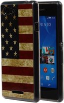 Wicked Narwal | Amerikaanse Vlag TPU Hoesje voor sony Xperia E USA D2203