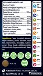 Supplement samenstelling met o.a. Senna, Chinese rabarber, Aloë, Paardenbloem, Berkenblad, Kalmoeswortel en Temoe Lawak. Bevat geen melk, pinda's, vis, selderij, sesamzaad, gluten, ei, schaaldieren, mosterd, sulfiet, noten, soja, weekdieren, lupine. Vegetarisch.