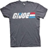 G.I. Joe Heren Tshirt -M- Distressed Logo Grijs