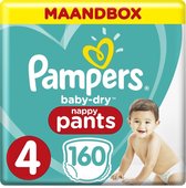 Pampers Baby Dry Pants - Maat 4 - Maandbox - 160 stuks