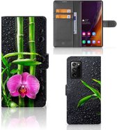 Wallet Book Case Samsung Galaxy Note20 Ultra Hoesje Orchidee