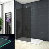 vrijstaande inloopdouche 100x200cm,douchescherm,10mm rookglas,veiligdheidsglas met explosie bestendige folie,nano easyclean antikalk