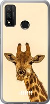 Huawei P Smart (2020) Hoesje Transparant TPU Case - Giraffe #ffffff