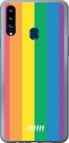 Samsung Galaxy A20s Hoesje Transparant TPU Case - #LGBT #ffffff