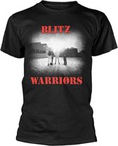 Blitz Heren Tshirt -L- Warriors Zwart