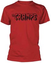 The Cramps Heren Tshirt -XXL- Logo Rood