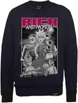 Rick And Morty Sweater/trui -XXL- Guns Zwart