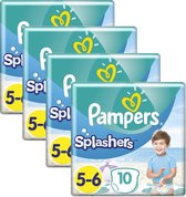 Pampers Splashers Pants Maat 5/6 - 4 x 10 Zwemluiers Voordeelverpakking