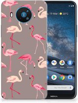 Cover Case Nokia 8.3 Smartphone hoesje Flamingo