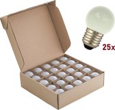 25 stuks Bailey LED Kogellamp E27 1W 2800K Kunststof