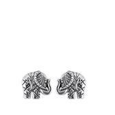 Lucardi - Boucles d'oreilles en argent éléphant Bali
