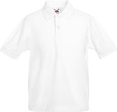 Fruit Of The Loom Kinder / Kinderen Unisex 65/35 Pique Polo Shirt (2 stuks) (Wit)