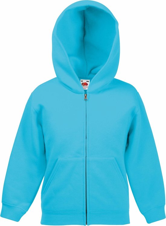 Fruit Of The Loom Kinderen / Kinder Unisex Sweatshirt met capuchon (Azure Blauw)