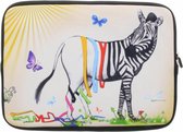 Universele zebra design sleeve 13 inch