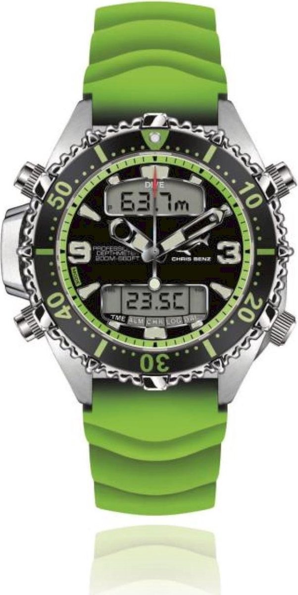 Chris Benz Dames, Heren, Unisex watch CB-D200X-G-KBG