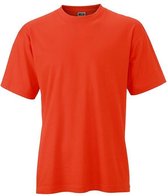 James and Nicholson - Unisex Medium T-Shirt met Ronde Hals (Lichtrood)