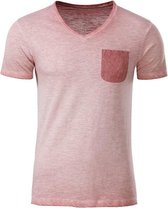 Fusible Systems - Heren James and Nicholson Slub T-Shirt (Roze)