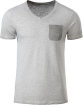 Fusible Systems - Heren James and Nicholson Slub T-Shirt (Lichtgrijs)