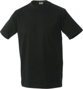 James and Nicholson - Heren Workwear T-Shirt (Zwart)