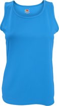 Fruit Of The Loom Vrouwen / Dames Mouwloze Lady-Fit Performance Vest Top (Azure Blauw)