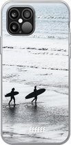 iPhone 12 Pro Max Hoesje Transparant TPU Case - Surfing #ffffff