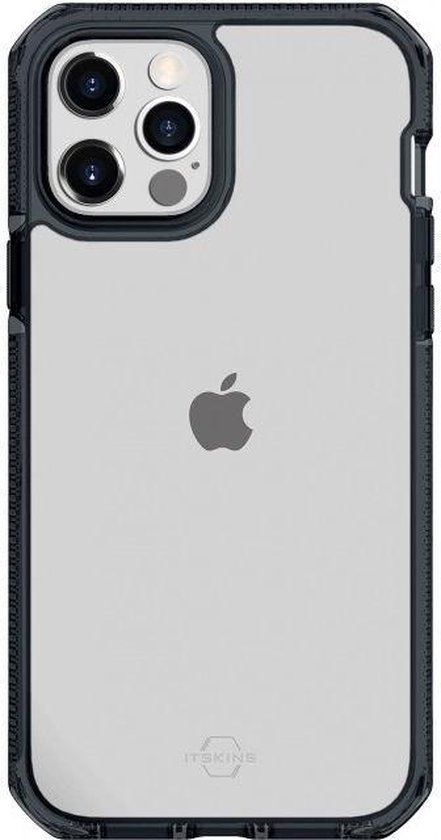 Coque ITskins Supreme Clear pour Apple iPhone 12 Pro Max - Protection niveau 3 - Transparent/ Zwart