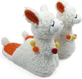 Arditex Sloffen Llama Pluche Junior Wit/oranje/geel Maat 22