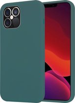 Coque en silicone ShieldCase iPhone 12 Pro / iPhone 12 Max 6,1 pouces - Vert foncé