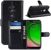 Motorola Moto G7 Play Hoesje Wallet Case Zwart