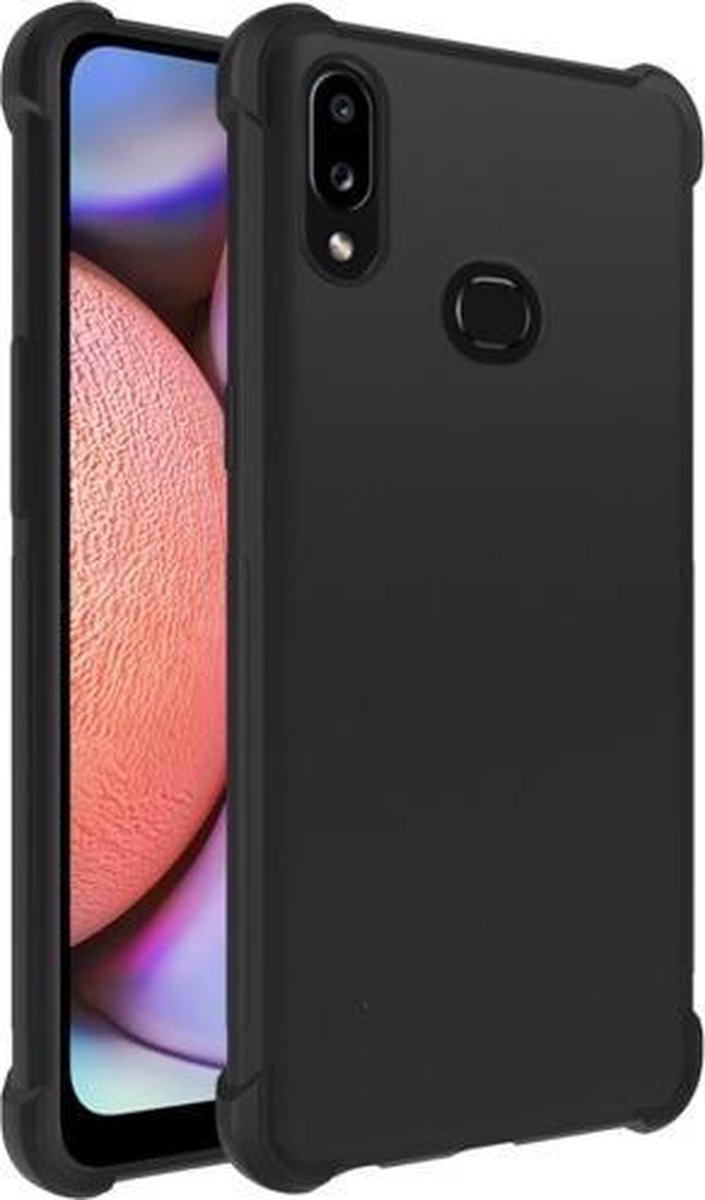 Shockproof Soft TPU hoesje zwart Silicone Case Geschikt voor: Samsung Galaxy A10