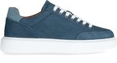 Sacha - Heren - Blauwe nubuck sneakers - Maat 42